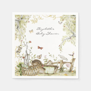 Märchenbuch   Wald-Babyparty Serviette