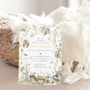 Märchenbuch   Wald-Babyshower Einladung