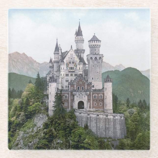 Märchenburg Glasuntersetzer (Vorderseite)