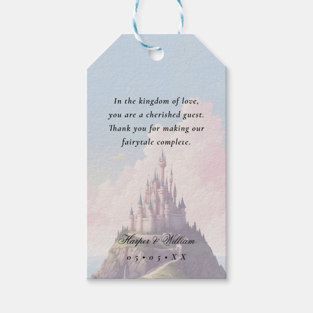 Märchenfreunde Hochzeit Geschenkanhänger (Vorderseite)