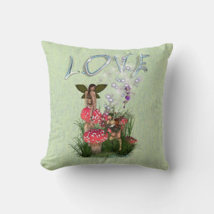 Märchengeschichten aus Rot und Weiß Kissen