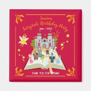 Märchengeschichten Girl's Birthday Party Magnet