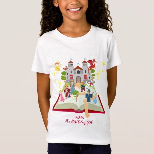 Märchengeschichten Girl's Birthday Party T-Shirt (Vorderseite)