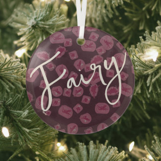 Märchenhaft personalisierbar ornament aus glas