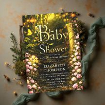 Märchenhaft verzauberter Feenrosengarten-Baby-Show