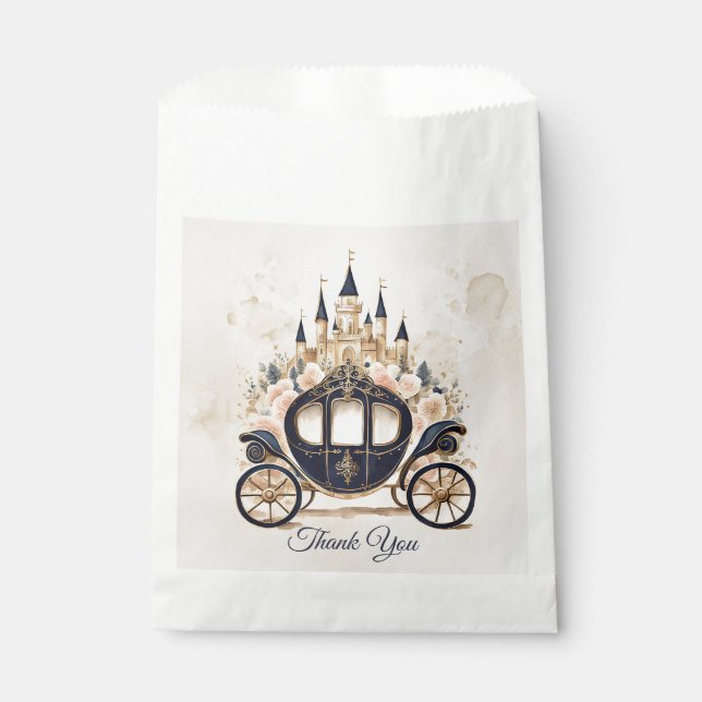 Märchenhafte Beförderung und Schloss Geschenktütchen (Vorderseite)