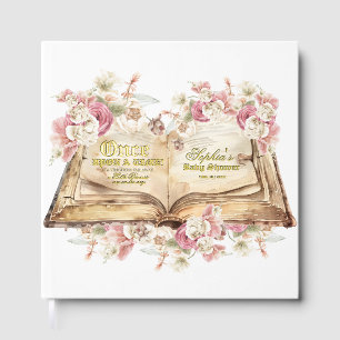 Märchenhafte Blumenein Baby Shower Gästebuch