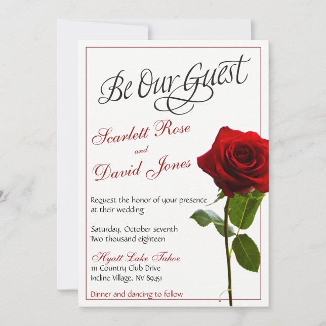 Märchenhafte Einladung (Vorderseite)