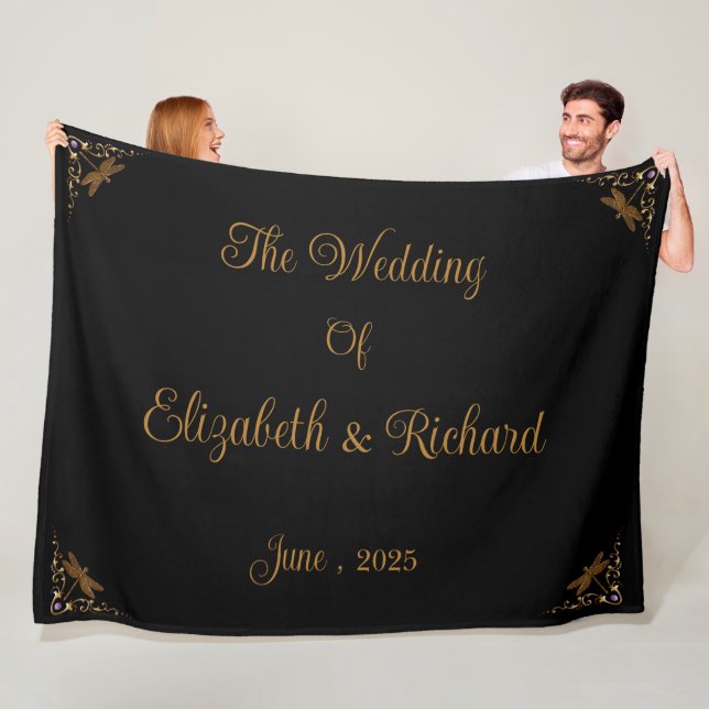 Märchenhafte Fantasy-Hochzeit Fleecedecke (Beispiel)