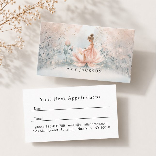Märchenhafte Feen-Termin-Karte Terminkarte (Whimsical Fairy Appointment Card)