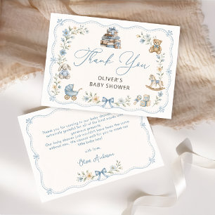 Märchenhafte Florale Babyparty Dankeskarte