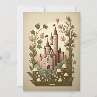 Märchenhafte Hochzeitseinladungen Feiertagskarte