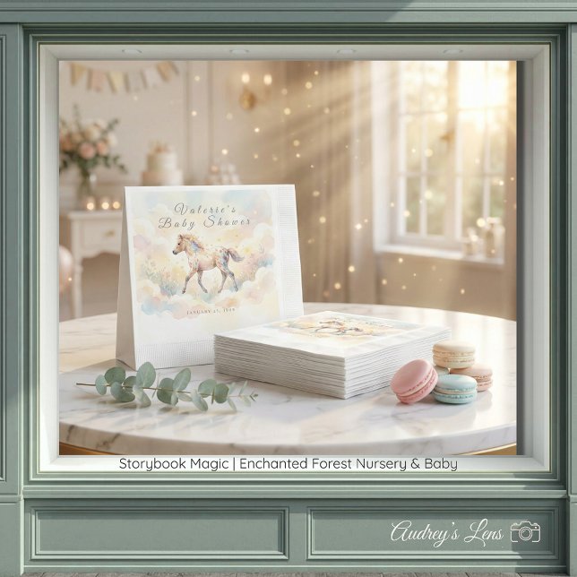 Märchenhafte Magie Enchanted Forest  Serviette (Storybook Magic Enchanted Forest Napkins)