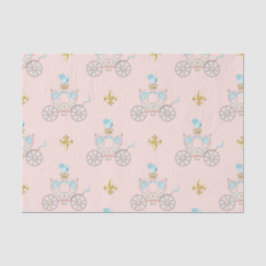 Märchenhafte Princess Carriage Blush Gold Aqua Seidenpapier