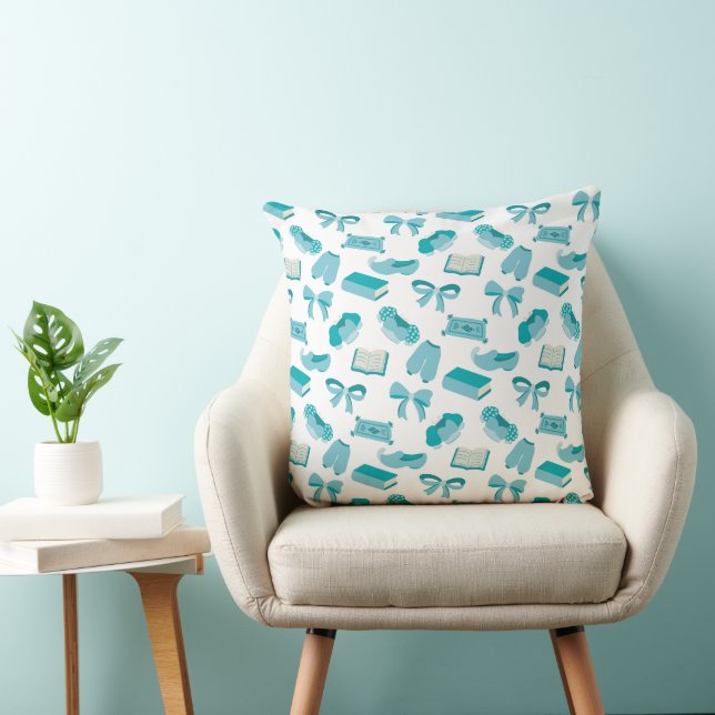 Märchenhafte Prinzessin Teal Kissen (Stuhl )