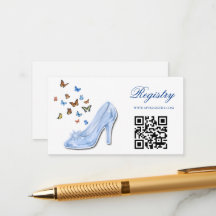 Märchenhafte Prinzessinnen-Hochzeits-Registry-QR 
