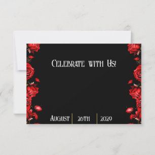 Märchenhafte Rote Rosen Hochzeit Save The Date