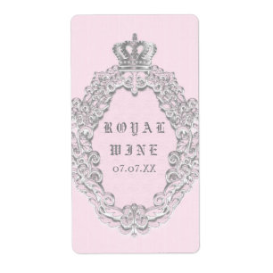 Märchenhafte Vintage elegante Prinzessin Wein Etik