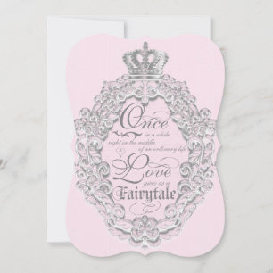 Märchenhafte Vintage-Geschichtenbuch-Hochzeitseinl Einladung