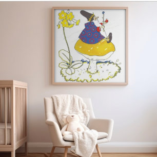 Märchenhafte Vintage-Hochzeit im Wald  Poster