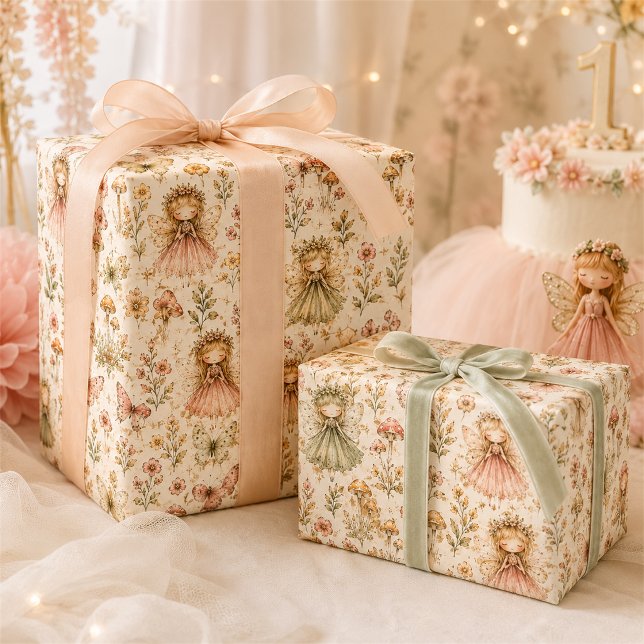 Märchenhafter Feengarten mit Schmetterlingen  Geschenkpapier Set (Von Creator hochgeladen)