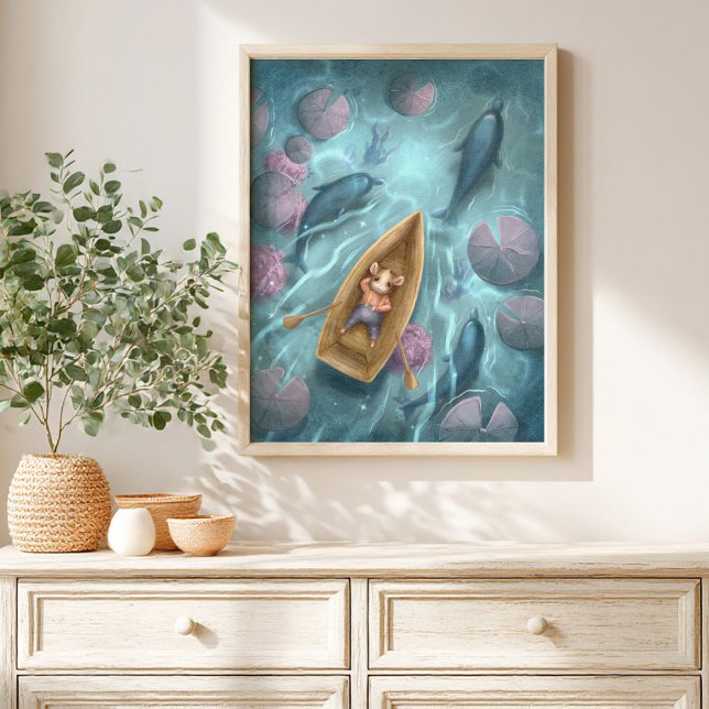 Märchenhafter Fluss Storybook Kinderposter Poster (Von Creator hochgeladen)