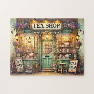 Märchenhafter Teeladen Vintage Floral Cottagecore Puzzle