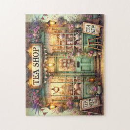 Märchenhafter Teeladen Vintage Floral Cottagecore Puzzle