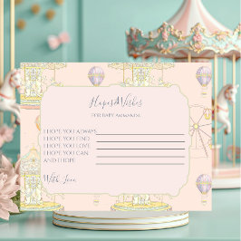 Märchenhafter Vintager Vergnügungspark Begleitkarte