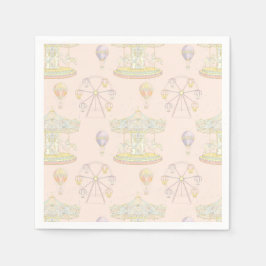 Märchenhafter Vintager Vergnügungspark Serviette