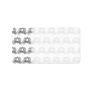 Märchenhaftes Beförderungsmuster Adressaufkleber