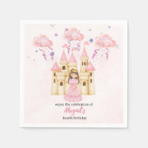 Märchenhaftes rosa Schloss Prinzessin Geburtstag f