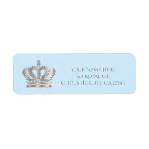 Märchenhaftes Vintage Blau Royal Prince Adressetik