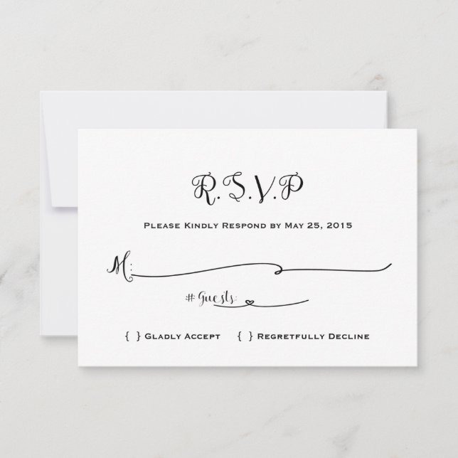 Märchenhochzeit RSVP - einmal in der Zeit - weiß (Vorderseite)