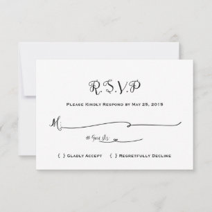 Märchenhochzeit RSVP - einmal in der Zeit - weiß Karte