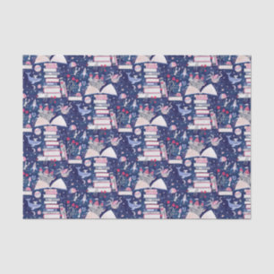 Märchenhof Pop Burgen von Bellinzona Seidenpapier