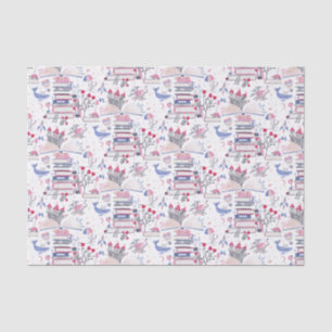 Märchenhof Pop Burgen von Bellinzona Seidenpapier