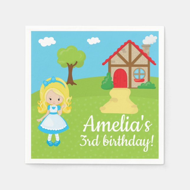 Märchenhof Storytime Goldilock und Drei Bären Serviette (Vorderseite)