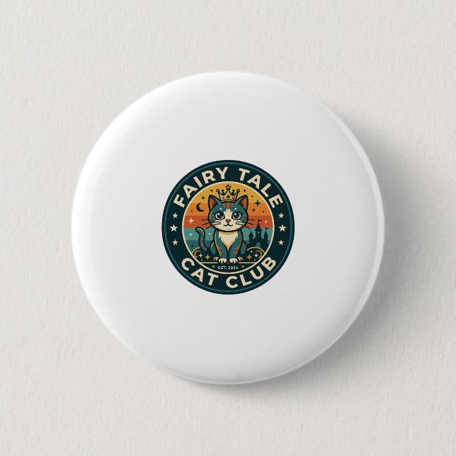Märchenkatze Süße Kitty Design - Märchenkatze  Button (Vorderseite)