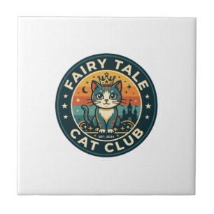 Märchenkatze Süße Kitty Design - Märchenkatze  Fliese