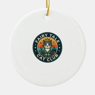 Märchenkatze Süße Kitty Design - Märchenkatze Keramik Ornament