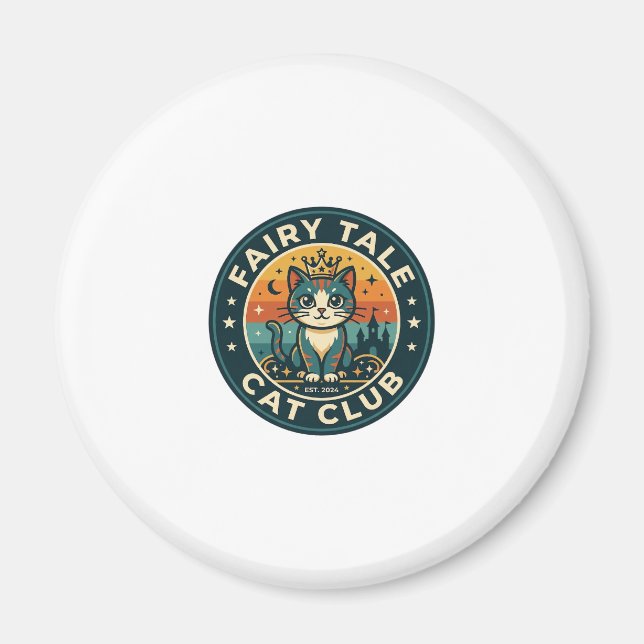 Märchenkatze Süße Kitty Design - Märchenkatze  Magnet (Vorne)