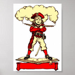 Märchenkunst Kleiner Piratenjunge Nautisches Poste Poster