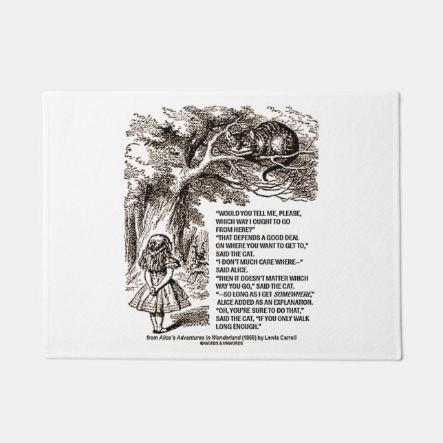 Märchenland das Weise soll ich gehen Zitat Fußmatte (Vorderseite)