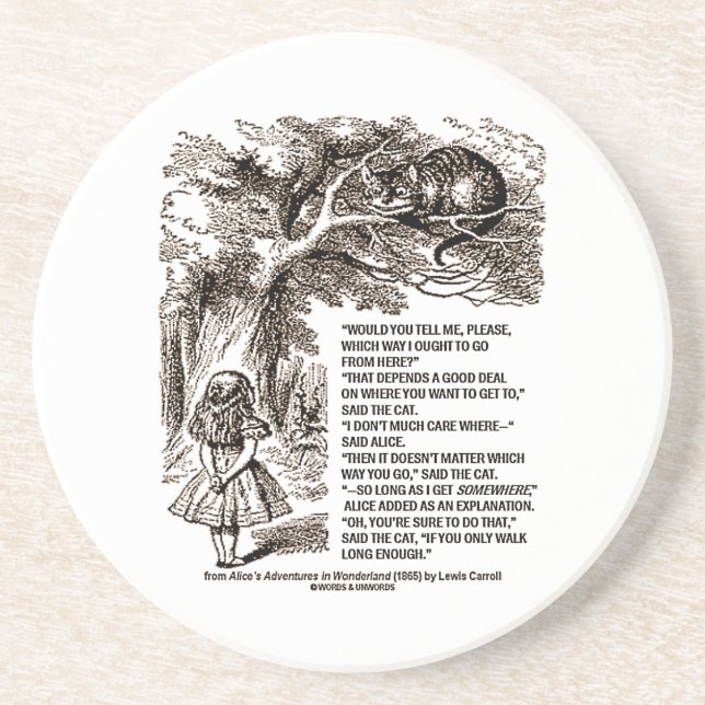 Märchenland das Weise soll ich von hier gehen Sandstein Untersetzer (Vorne)