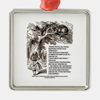 Märchenland das Weise soll ich von hier gehen Silbernes Ornament