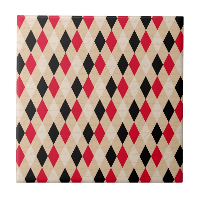 Märchenland-Drucke Fliese (Vorderseite)