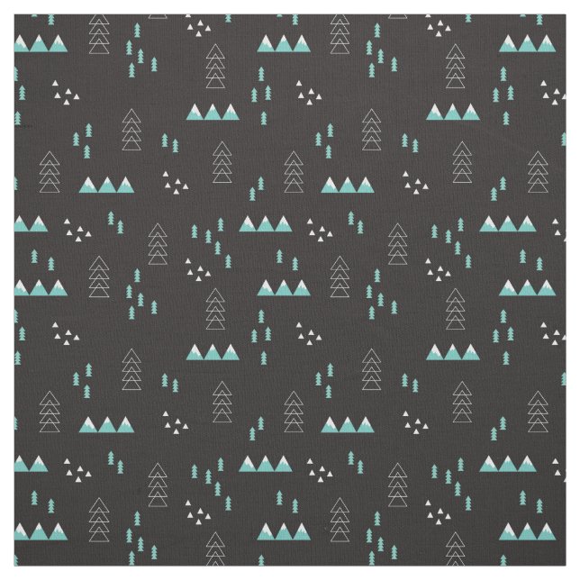 Märchenland-geometrisches Nachtmuster Stoff (Muster)