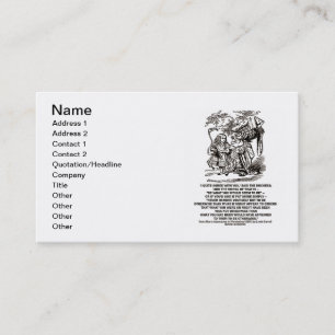 Märchenland ist, was Sie scheinen würden, zu sei Visitenkarte