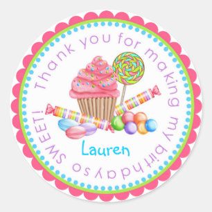 Märchenland-süße Geschäfts-Aufkleber Runder Aufkleber